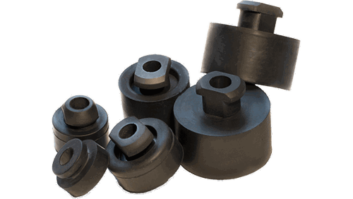Custom compressor grommets used in HVAC systems supplied by Timco Rubber.