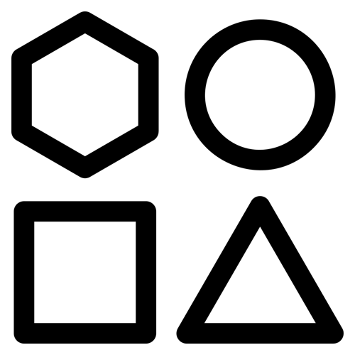 Custom shapes icon