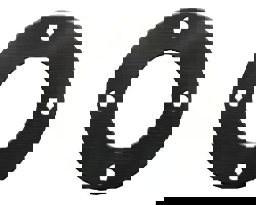 A custom rubber gasket designed for manufacturability.